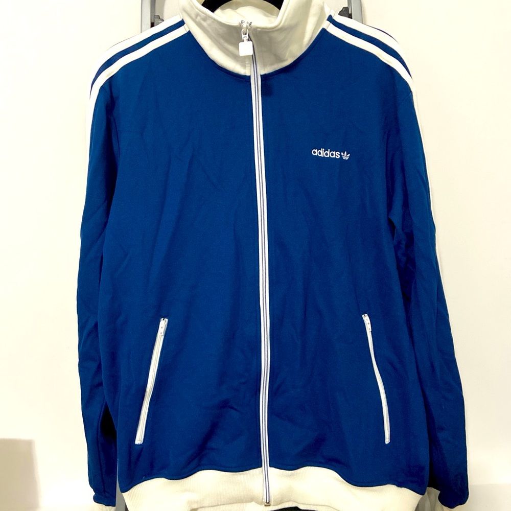 Vintage Adidas Navy Blue Track Jacket